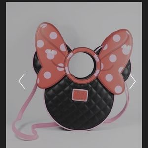 Loungefly Minnie Mouse Quilted & Polka Dot Bow Purse